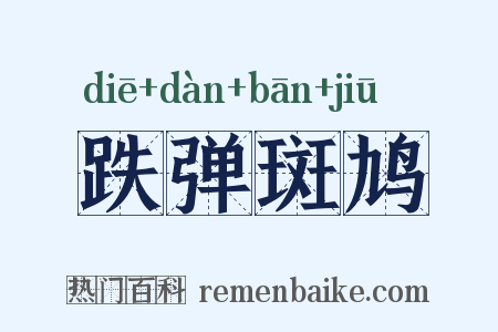 跌弹斑鸠是什么意思的图片